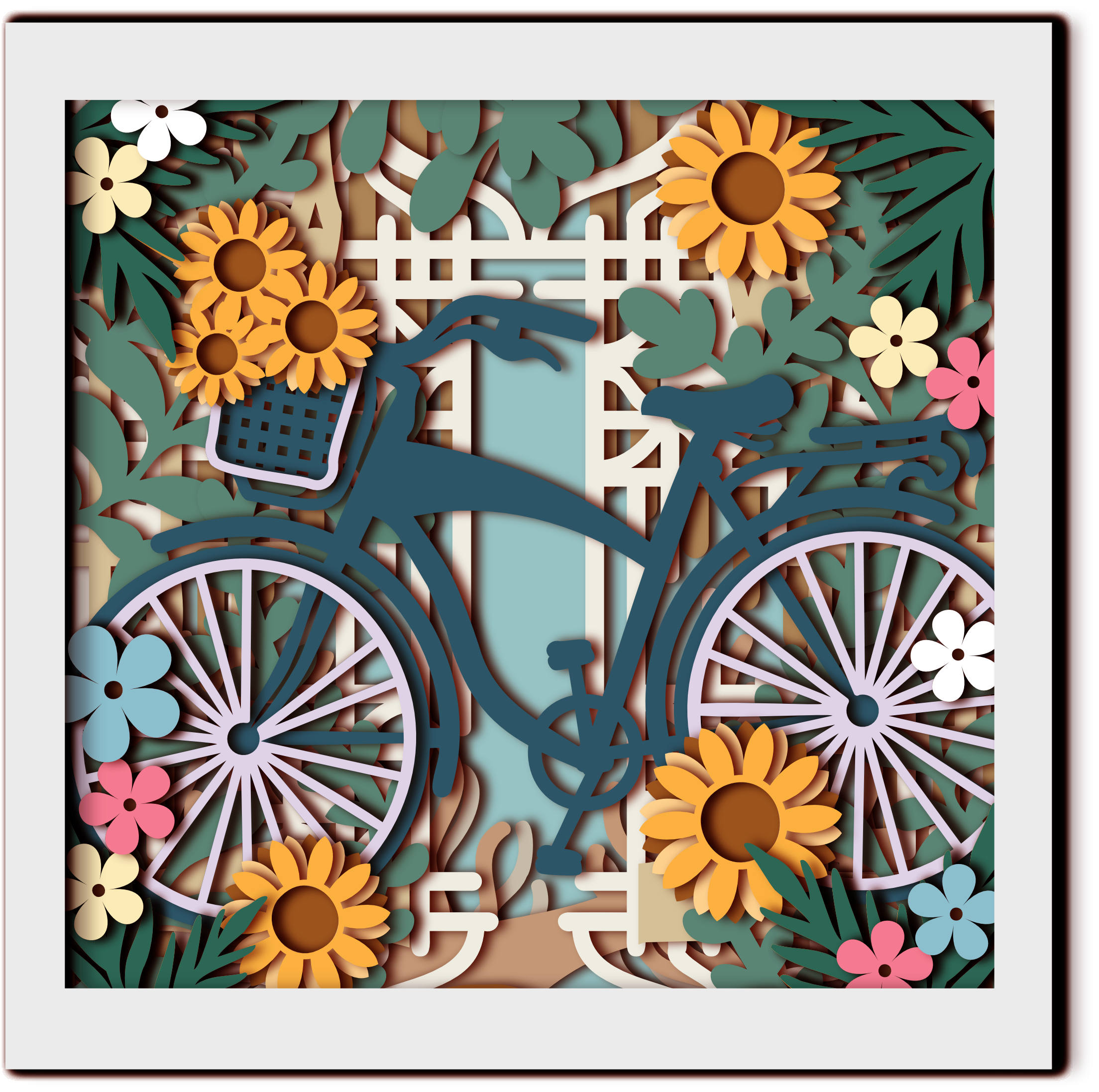 3d bicycle frame art